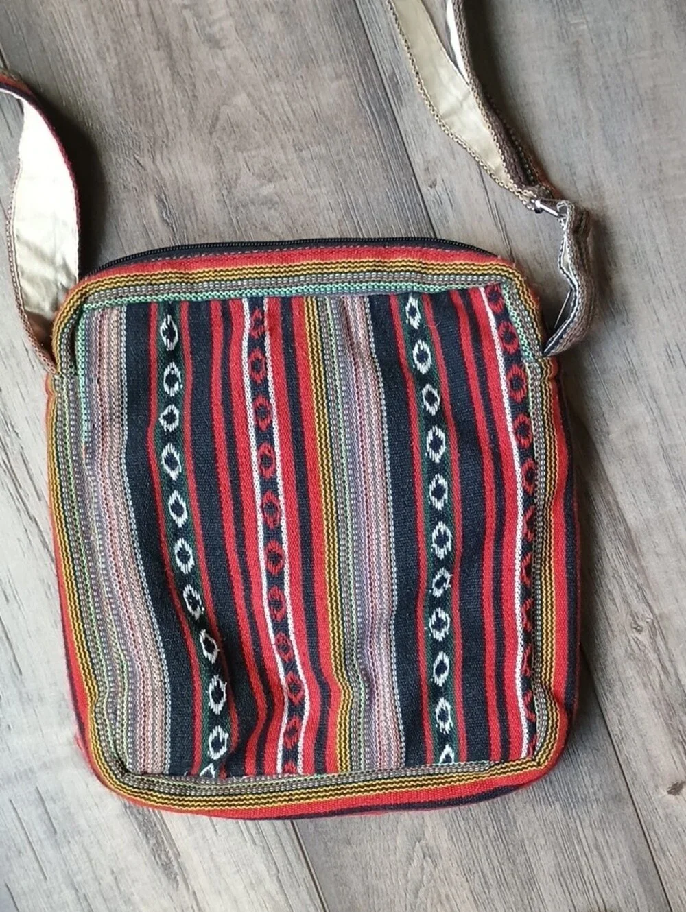 Himalaya Red & Black Ethnic Messenger Bag